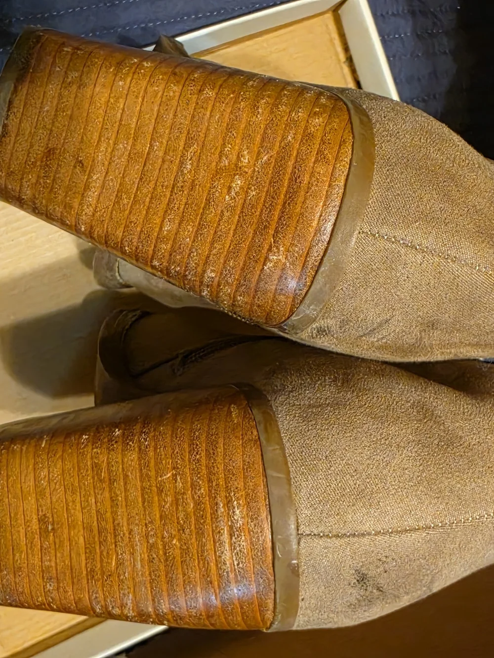 Steve Madden Tan Suede Ankle Booties